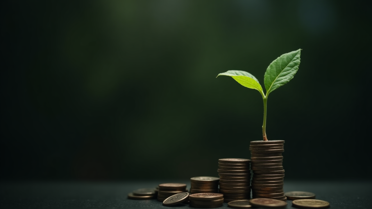 Concepto de ahorro representado visualmente